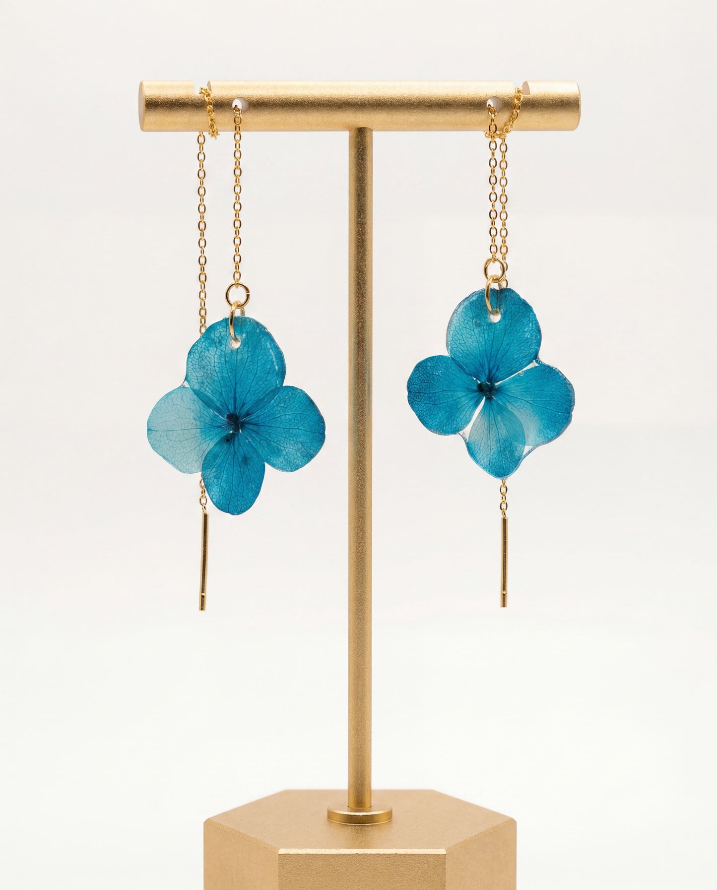 Blue Hydrangea Earrings