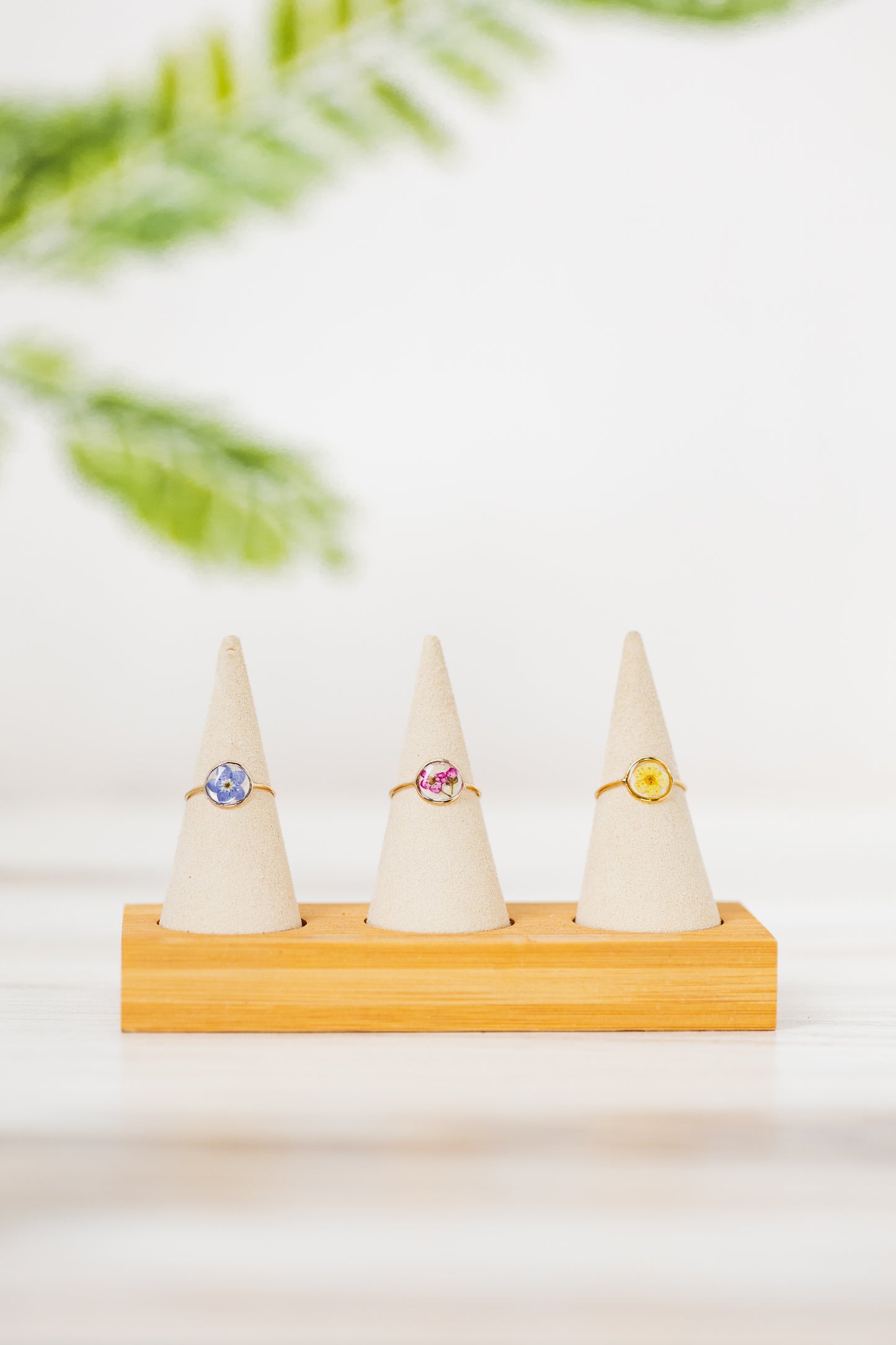Yellow Spirea Ring - 14k Gold fill
